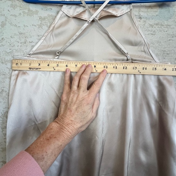 NWT Free People Intimately Free Tan Nightie Chemise S Adjustable Cross Back - Picture 14 of 16